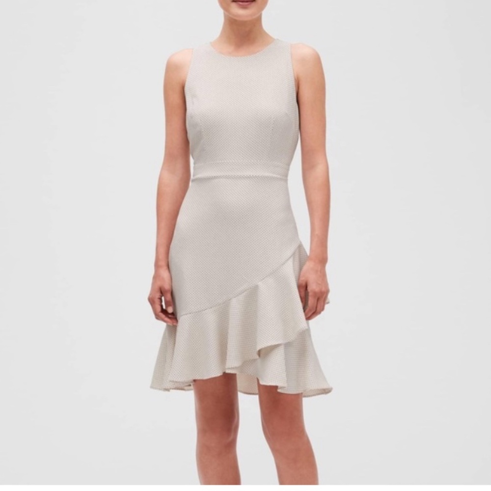 Banana Republic Ruffle Hem Sheath Dress